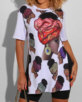 Side Slit Lady T-Shirts