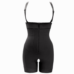 Women Colombianas Zipper Open Bust Bodysuit