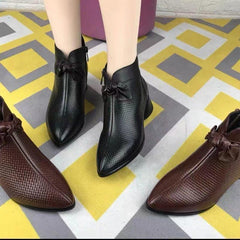 🔥Clearance Sale Alert: Women Leather High Heel Shoes - Black / US Size 8.5