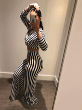 RIGHT UP MY ALLEY STRIPED JUMPSUIT