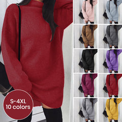 Turtleneck Slit Sweater