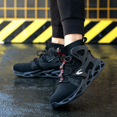 2021 New Fashion Anti-smash And Anti-puncture High-top Safety Shoes