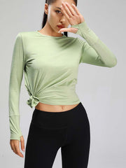 Yoga Long-sleeved Tops Fashion Leisure All-match Yoga Clothes