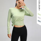 Yoga Long-sleeved Tops Fashion Leisure All-match Yoga Clothes