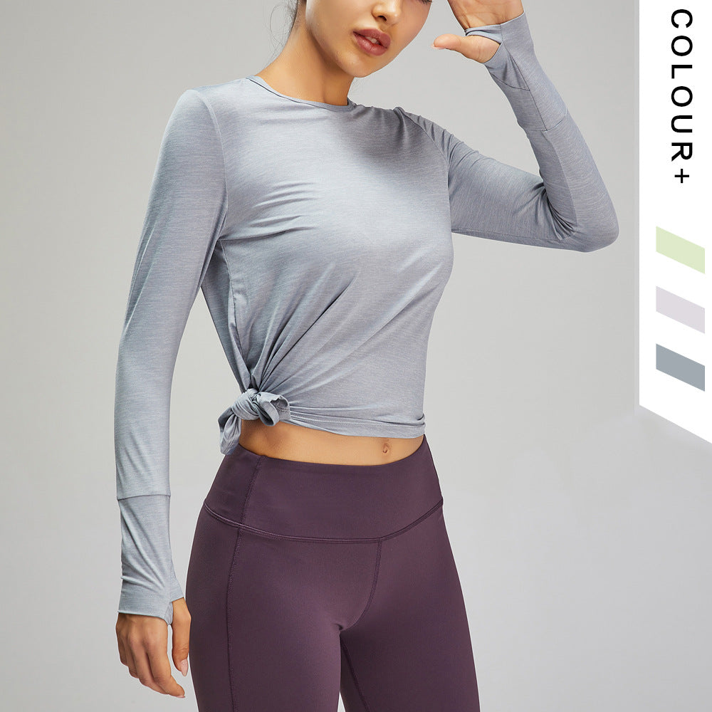 Yoga Long-sleeved Tops Fashion Leisure All-match Yoga Clothes