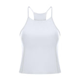 Simple Casual High Neck Yoga Bra