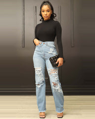 Limitless Asymmetrical Light Blue Jeans