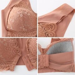 Plus Size Front Closure Extra-Elastic Breathable Front Bra