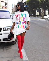 Letter Casual T-shirts