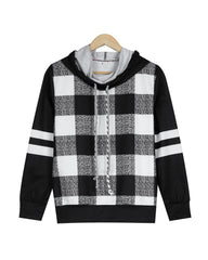 Black and White Checkerboard Hoodie