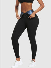 High Waist Sweat Sauna Compressing Leggings
