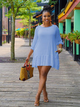 Solid Short Sleeve Tee Dress