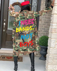 Camo Diva Long Length Jacket
