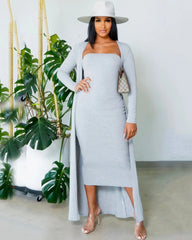 SLAY BAE CARDIGAN DRESS SET