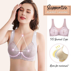 5D Front-Buckle Wireless Support Bra