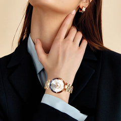 Starry Diamond Dial Waterproof Watch