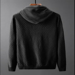 Simple Slim Knit Hoodie