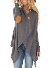Plain Long Sleeve Cardigans