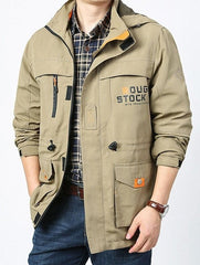 Medium Length Casual Outdoor Hooded Thin Jacket