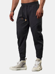 Men Split Cropped Pants