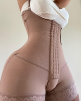 Tight Waist Corset Butt-Lifting Open Bodysuit