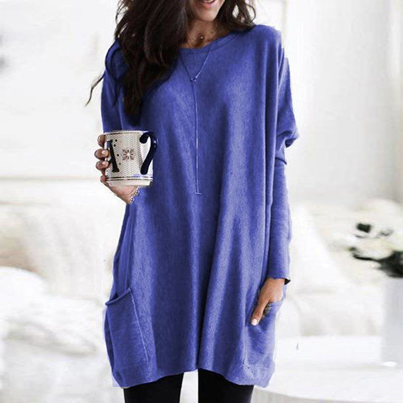 Long Sleeve Casual T-Shirt With Pockets