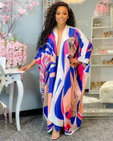 Sativia Kimono - Blue & Pink