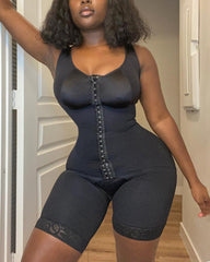 Full Body Shaperwear Adjustable Hook And Eye Open Crotch