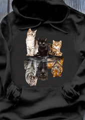 Underwater Cats Shadow Hooded Sweatshirt