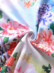 Polychrome Spaghetti Strap Print Detail Dress Vacation Dress