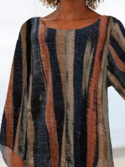 Printed Long Sleeve Vintage Shirts & Tops