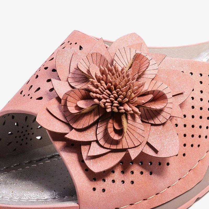 Women's Summer Flower Non-Slip Wedge Heel