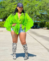 Ruffled Up Bright Top