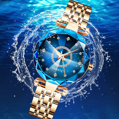 Starry Diamond Dial Waterproof Watch