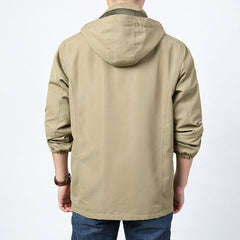 Medium Length Casual Outdoor Hooded Thin Jacket