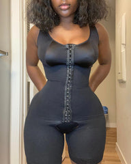 Full Body Shaperwear Adjustable Hook And Eye Open Crotch