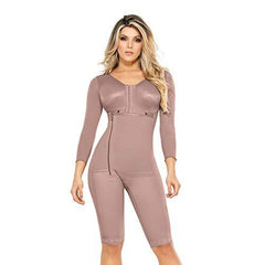 Women Breast Support Side Zipper Bodysuit