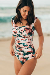THE BRONTE OFF SHOULDER ONE-PIECE SWIMSUIT