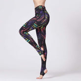 Step on High Elastic Printed Yoga Pants
