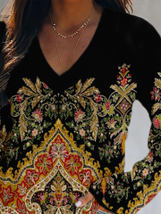 Plus size Boho Floral T-Shirts