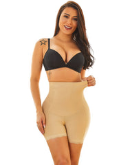 Women High Waist Tummy Control Panty Lace Shorts