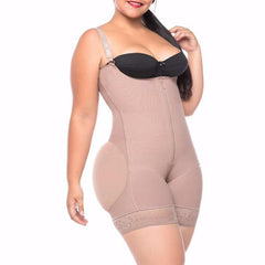 Women Bust Bodysuit Body Shaper With Zipper