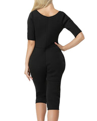 Slimming bodysuit with sleeves