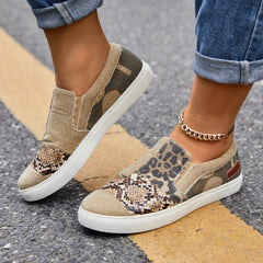 Casual Slip on Platform Sneakers Flat Heel Loafer Shoes