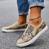 Casual Slip on Platform Sneakers Flat Heel Loafer Shoes