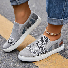 Casual Slip on Platform Sneakers Flat Heel Loafer Shoes