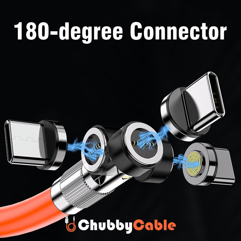 "Chubby 540°" 3 IN 1 Fast Charge Magnetic Chubby Cable