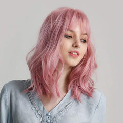 Short Natural Wave Hair Synthetic Wigs