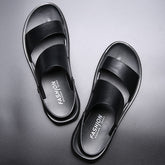 Men'S Genuine Leather Beach Sandals