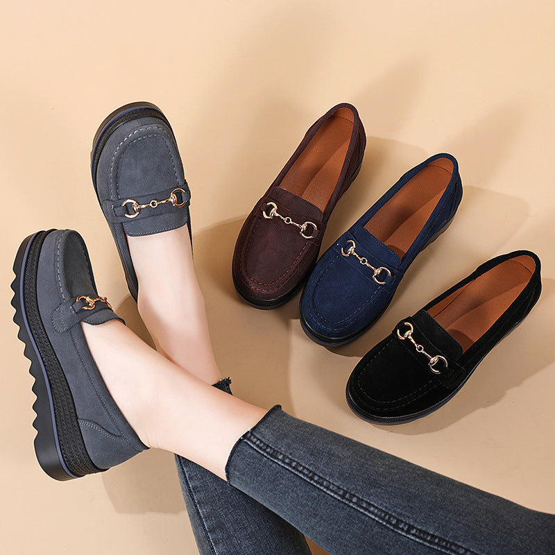 2.2 IN New Thick Sole Versatile Loafers